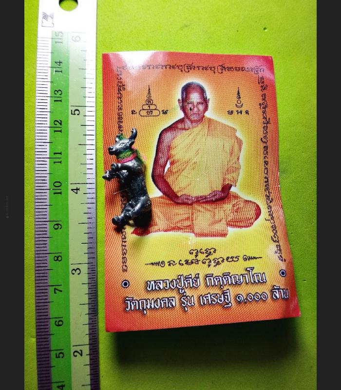REAL THAI AMULET HOLY BISON BUFFALO COW POWER MAGIC LP KEY