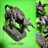 LARGE BUFFALO COW PROTECTION GHOST HUNTER BRONZE STATUE THAI AMULET LP KALONG