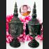 Large Palak Charming Magic Face God Attraction Mercy Lp Kalong Thai Amulet #9514