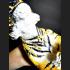 LARGE BRONZE STAUE THAI AMULET TIGER BOSS LEADER POWERFUL CONTROL MIND LP PERN YELLOW PAINT