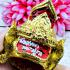 Lersri Gold Mask Head Khon Fortune Healing Well Pern Watbangpha Thai Amulet 9526