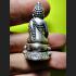 REAL THAI AMULET PHA-KRING BELL OLD SILVER RICH MOEY ATTRACT LUCKY LP KEY