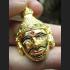 REAL THAI AMULET CHARMING PHA LUCK 18K GOLD FACE GOD LP TADD 9591