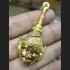 REAL THAI AMULET CHARMING PHA LUCK 18K GOLD FACE GOD LP TADD 9591