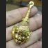 REAL THAI AMULET CHARMING PHA LUCK 18K GOLD FACE GOD LP TADD