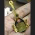REAL THAI AMULET CHARMING PHA LUCK 18K GOLD FACE GOD LP TADD 9591