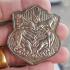 THAI AMULET HOLY COIN PAYAK 5 TIGER LP KALONG OLD ALPAKA 9641