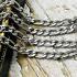 Necklace Stainless Steel Chain Multi Hook Wearing Hanging Thai Amulet 30cm #9663