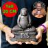 Large Sankajai Happy Buddha Meditation Fast Rich Lp Pern Statue Thai Amulet 9721 BLACK BE2555