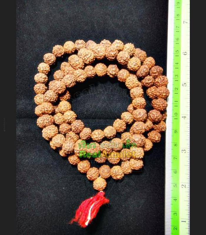 NATURAL DRY SEED 108 BEAD SACRED MEDITATION CHAIN AMULET THAI REAL LP PERN