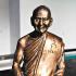 Large 18cm Monk Key Bronze Statue Lucky Change Fortune Be2548 Thai Amulet #9738