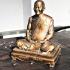 Large 18cm Monk Key Bronze Statue Lucky Change Fortune Be2548 Thai Amulet #9738