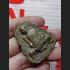 MONK CARRY HEAD PHAPIRAB VINTAGE MEDAL TALISMAN NAWA YELLOW MAGIC COIN LP KALONG BE2551 THAI AMULET