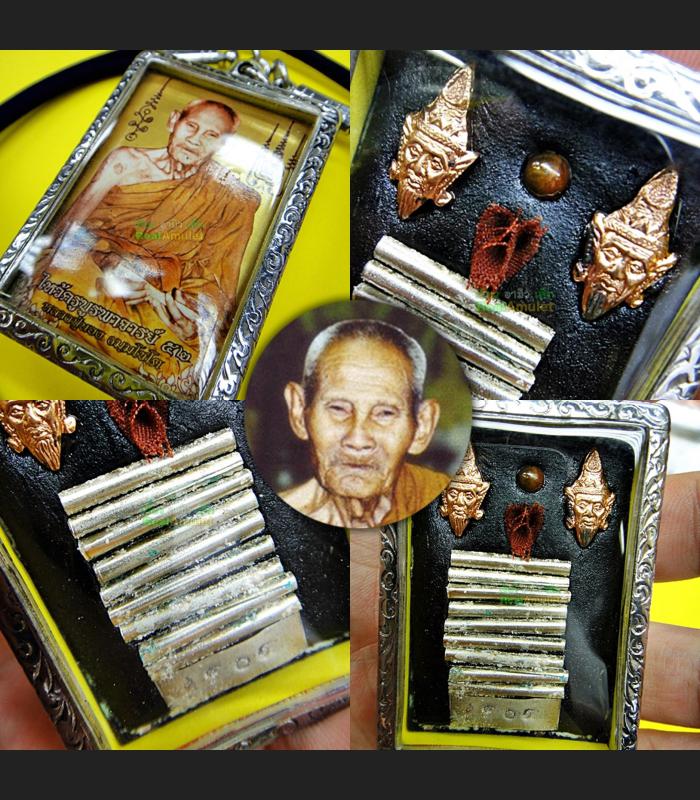 Large Photo Locket Lersri Protect Fortune Be2552 Lp Nong 9Takud Thai Amulet 9815