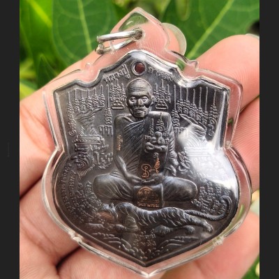 THAI AMULET HOLY COIN PAYAK 5 TIGER LP KALONG PENDANT NAWA