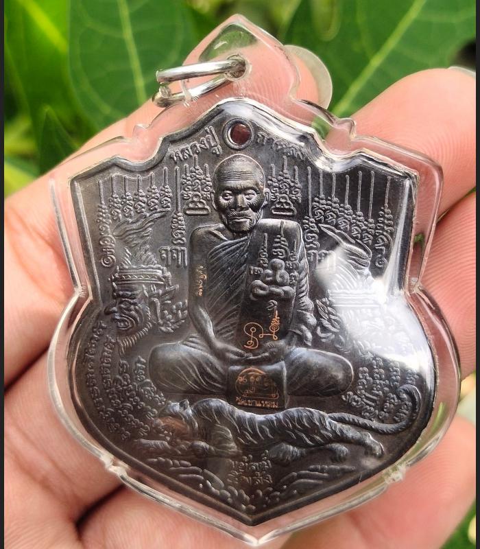 THAI AMULET HOLY COIN PAYAK 5 TIGER LP KALONG PENDANT NAWA
