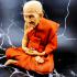Lifelike Wax Art Monk Statue Meditation Lp Tuad WatChanghai Thai Amulet #9860