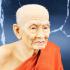 Lifelike Wax Art Monk Statue Meditation Lp Tuad WatChanghai Thai Amulet #9860