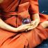 Lifelike Wax Art Monk Statue Meditation Lp Tuad WatChanghai Thai Amulet #9860