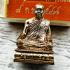 Wealth Rich Money Magic Copper Miniature Monk Kritsana Be2547 Thai Amulet #9950