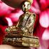 Wealth Rich Money Magic Copper Miniature Monk Kritsana Be2547 Thai Amulet #9950