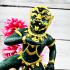Large Statue Monkey SihuHata 4era 5eye Rich Gambling Win Subin Thai Amulet #5016