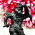 Magic Bronze Statue Stand Sunwukong Monkey King Lp Key Be2553 Thai Amulet #5104