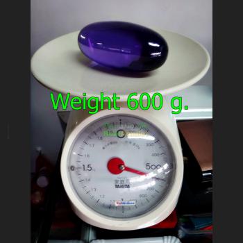 JUMBO LARGE NAGA EYE HEALING LUCKY RIVER CAVE THAI AMULET GEM STONE LEKLAI CRYSTAL DEITY BLESSED EGG SHAPE PURPLE