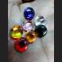 SET 7 COLOR CRYSTAL HEALING STONE NAGA EYE DIVIN LEKLAI ROUND BUTTON SHAPE NETURAL GEMS