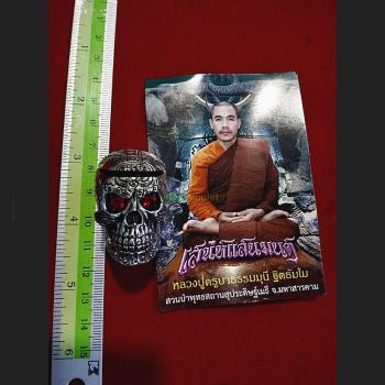 Skull Waxy Love Lust Charming Orgasm Whisper Lucky Wealth Dhama Thai Amulet 5199