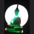 Seated Emerald Buddha Statue Meditation Magic Green Gold Rainy Thai Amulet #5402