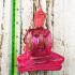 Buddha Statue Peaceful Luck God Deity Love Pink Rose Home Decor Thai Amulet 5406