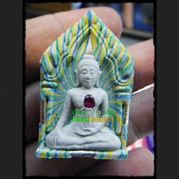 KHUN PAEN CHARMING LOVE ATTRACTION THAI AMULET LP PAE GREEN RAINBOW BE2548
