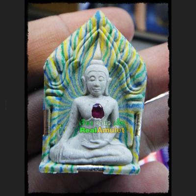 KHUN PAEN CHARMING LOVE ATTRACTION THAI AMULET LP PAE GREEN RAINBOW BE2548