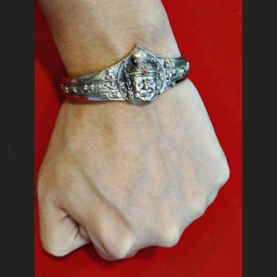 BRACELET THAI REAL AMULET KUBA KRITSANA WAT MAHAWAN BANGLE FREE SIZE LERSRI HERMIT