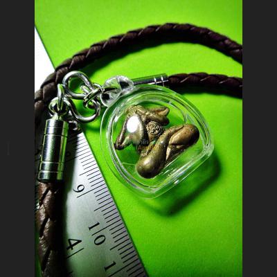 THAI AMULET 6 HAND CLOSED EYES PIDTA BUDDHA MINIIATURE BRONZE POWERFUL KLOY