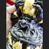 THAI REAL AMULET RAHU BUCHA BLACK GOLD BRONZE STATUE LUCKY LP KLOY 19 MONK