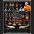 THAI REAL AMULET RAHU BUCHA BLACK GOLD BRONZE STATUE LUCKY LP KLOY 19 MONK