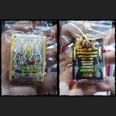 THAI AMULET DRAWING LOCKET PHETPAYATON DEITY GOD 7 WIFES PARAMOUR LP KERN GOLD MASTER EDITION