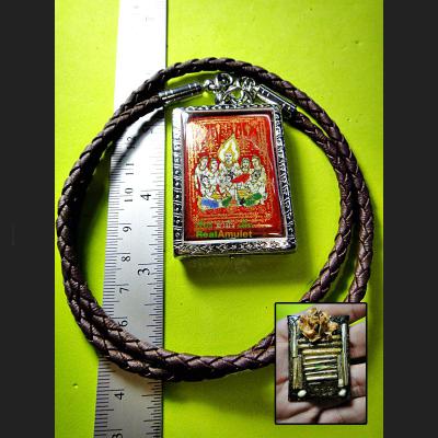 THAI AMULET DRAWING LOCKET PHETPAYATON DEITY GOD 7 WIFES PARAMOUR LP KERN RED