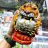 Bronze Statue Tiger Ball Yellow Life Protection Leader BangPha Thai Amulet #6457