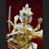 Magic Bronze Statue Phom Four 4face Deity Lucky Magic Gold Key Thai Amulet #6465