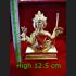Magic Bronze Statue Phom Four 4face Deity Lucky Magic Gold Key Thai Amulet #6465
