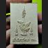 HAND PAINT THAI REAL AMULET CHINNARAJ LUCKY CHARM PENDANT MONK GOLD WHITE