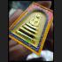 HAND PAINT THAI REAL AMULET SOMDEJ 108 MONK MASS BLESSED WAT NOK 3ROW SEAT GOLD PAINT YELLOW