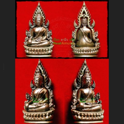 FINE DESIGN BUDDHIST MINIATURE TALISMAN CHINNARAJ JOMRACHAN PREVENT AMULET THAI BRING HAPPINESS 108 MONKS MASS BLESSING 2012