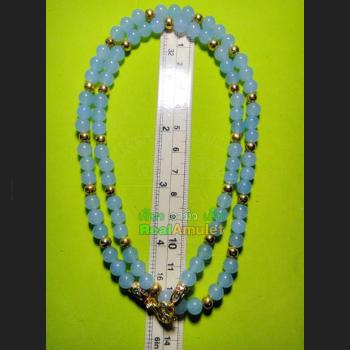 HANDMADE NECKLACE BEAD HANDICRAFT W-HOOK FOR WEARING THAI AMULET VIOLET