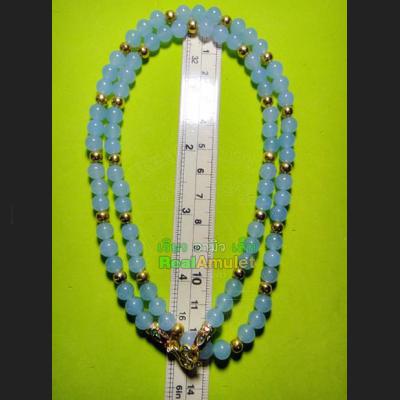 HANDMADE NECKLACE BEAD HANDICRAFT W-HOOK FOR WEARING THAI AMULET VIOLET