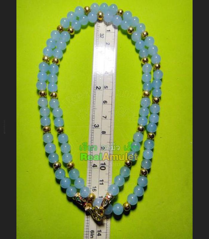 HANDMADE NECKLACE BEAD HANDICRAFT W-HOOK FOR WEARING THAI AMULET VIOLET