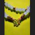 HANDMADE NECKLACE BEAD HANDICRAFT W-HOOK FOR WEARING THAI AMULET VIOLET